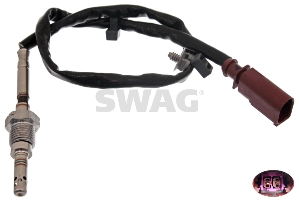 Senzor, temperatura gaze evacuare 30 94 9304 SWAG